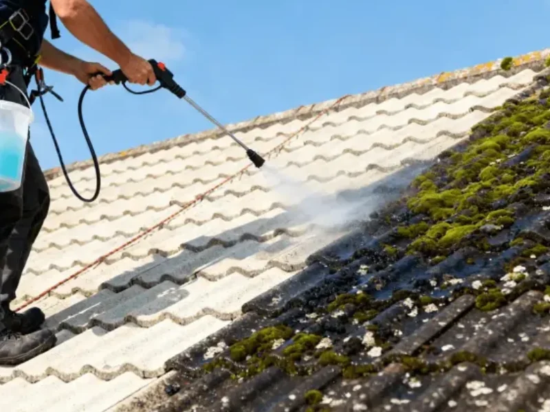 Roof soft washing Harrow